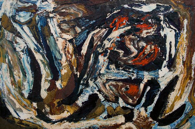 Frieda Hunziker | Nuit Mexicaine, olieverf op doek, 100,0 x 150,2 cm, gesigneerd op spieraam en te dateren 1963