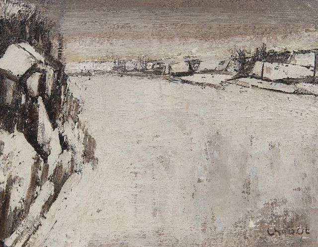 Henk Chabot | Winter 1944/1945, olieverf op papier op paneel, 24,5 x 30,7 cm, gesigneerd r.o. en te dateren ca. 1944