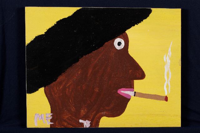 Tim Brown | Me, acryl op paneel, 36,7 x 47,6 cm, gesigneerd m.o. met initialen en ca 1995