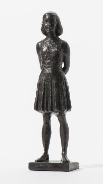 Hont P.H. d' | Anne Frank, brons 42,0 x 11,0 cm, te dateren ca. 1959