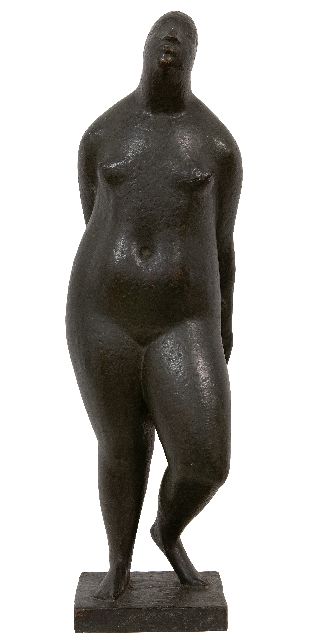Joop Hekman | In de zon, brons, 56,4 x 14,5 cm, gesigneerd op de basis met monogram en gedateerd '56