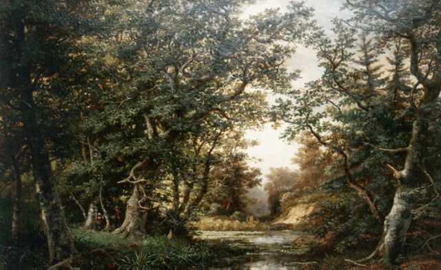 Jan Hermanus Melcher Tilmes | Wodanseiken bij Doorwerth, olieverf op doek, 64,9 x 92,5 cm, gesigneerd r.o.