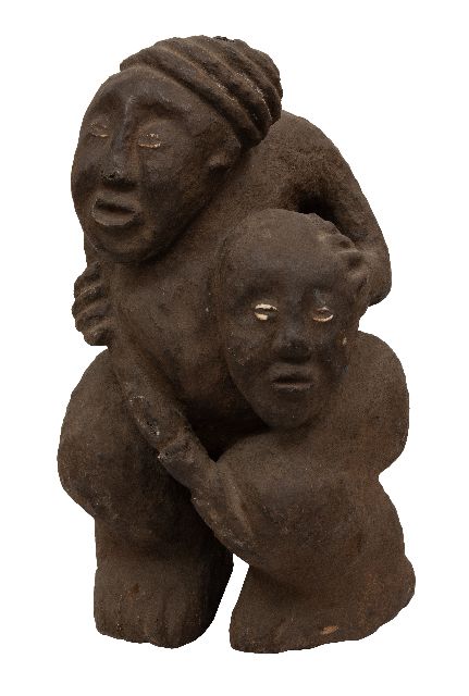 Onbekend   | Twee figuren, keramiek 58,0 x 32,0 cm