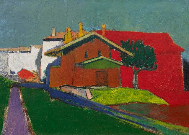 Wim Oepts | Paysage, olieverf op doek, 45,9 x 65,1 cm, gesigneerd r.o. (tweemaal) en gedateerd '47