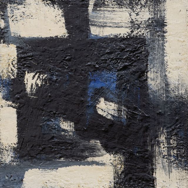 Theo Wolvecamp | Zonder titel, olieverf op doek, 40,2 x 40,3 cm, gesigneerd verso en te dateren ca. 1970 (verso foutief gedateerd '84)