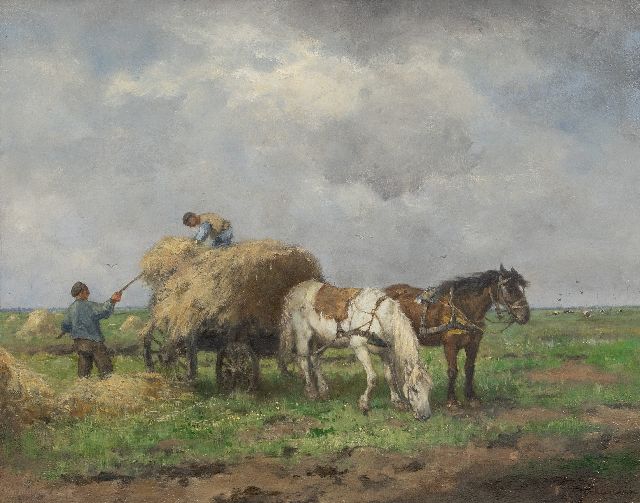 Johan Frederik Cornelis Scherrewitz | Hooioogst, olieverf op doek, 40,6 x 50,5 cm, gesigneerd r.o.