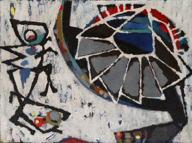 Frieda Hunziker | Ants, olieverf op doek, 75,5 x 100,1 cm, te dateren eind jaren 50