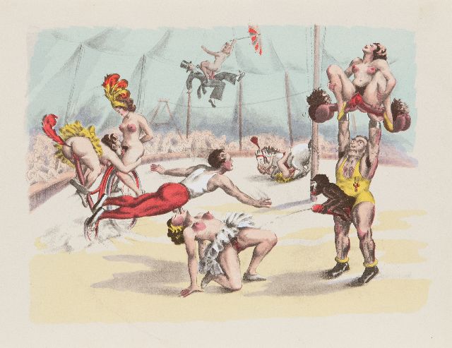 Onbekend | Erotische voorstelling, litho