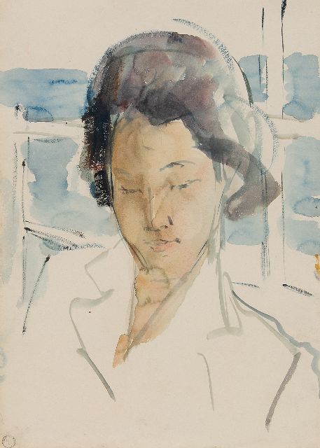 Israels I.L.  | Op weg naar Indië, krijt en aquarel op papier 35,5 x 25,5 cm, gesigneerd l.o. voorzien van atelierstempel