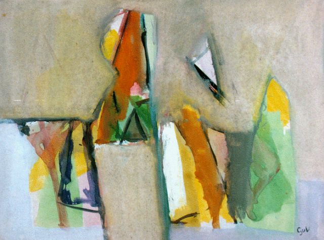 Geer van Velde | Zonder titel, aquarel op papier, 24,2 x 32,0 cm, gesigneerd r.o. ini