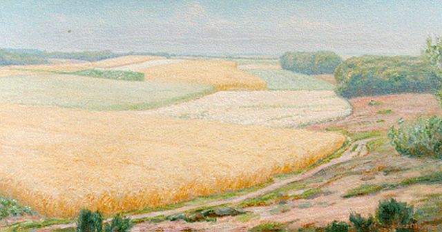 Johan Meijer | Zomer, olieverf op doek, 45,0 x 84,4 cm, gesigneerd r.o.