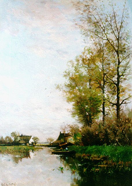 Fredericus Jacobus van Rossum du Chattel | Zomerse vaart, olieverf op doek, 87,7 x 63,0 cm, gesigneerd l.o.