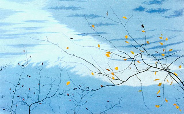 Ali Goubitz | Herfst, olieverf op doek, 32,3 x 50,8 cm, gesigneerd l.o. mon en gedateerd '36