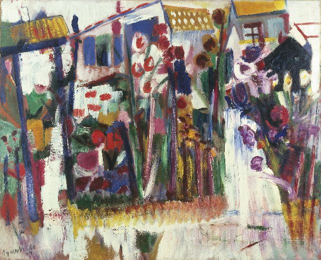 Bram van Velde | Tuin met bloemen, olieverf op doek, 80,0 x 99,3 cm, gesigneerd l.o. en gedateerd '27