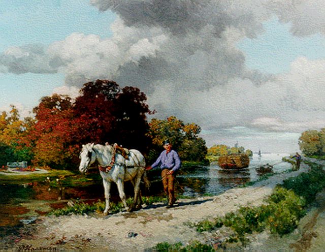 Pieter Haaxman | Als voorheen, olieverf op paneel, 36,3 x 46,2 cm, gesigneerd l.o.