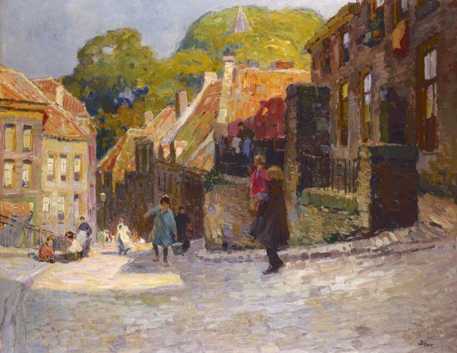 Ben Viegers | Het Valkhof te Nijmegen, olieverf op doek, 86,3 x 110,5 cm, gesigneerd r.o.