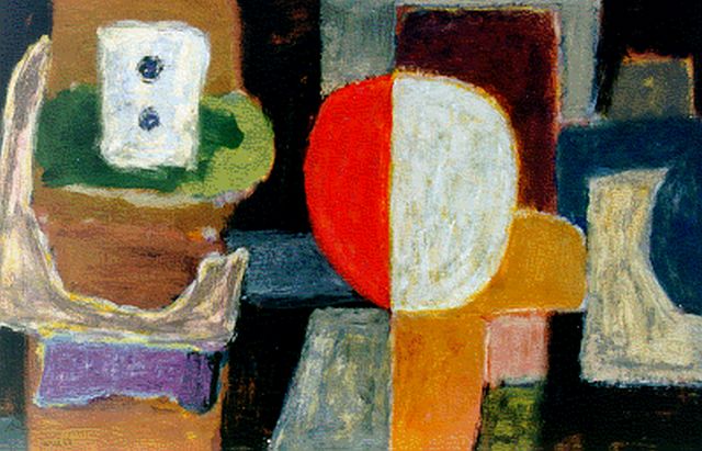 Will Leewens | Compositie, 32,0 x 49,4 cm, gesigneerd l.o. en gedateerd '62