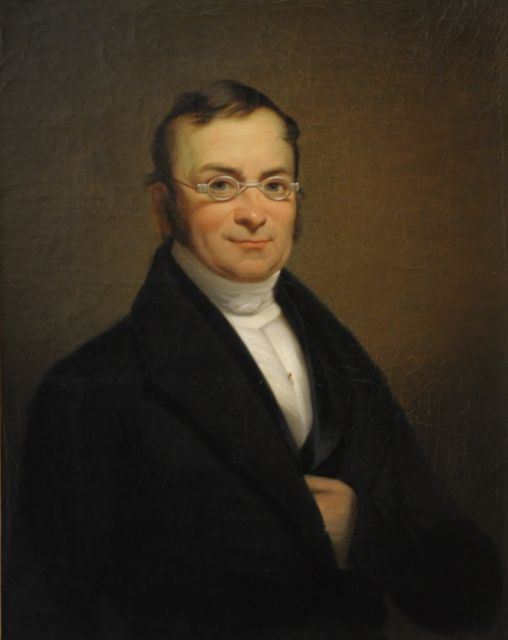 Hollandse School, 19e eeuw | Portret van Hendrik Viervant, olieverf op doek, 43,0 x 34,0 cm