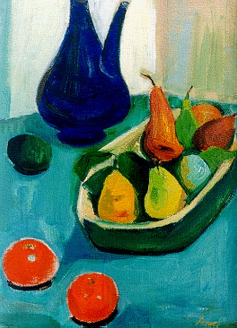 Frederick Bedrich Serger | Stilleven, olieverf op doek, 41,0 x 30,3 cm, gesigneerd r.o. en te dateren ca. 1950