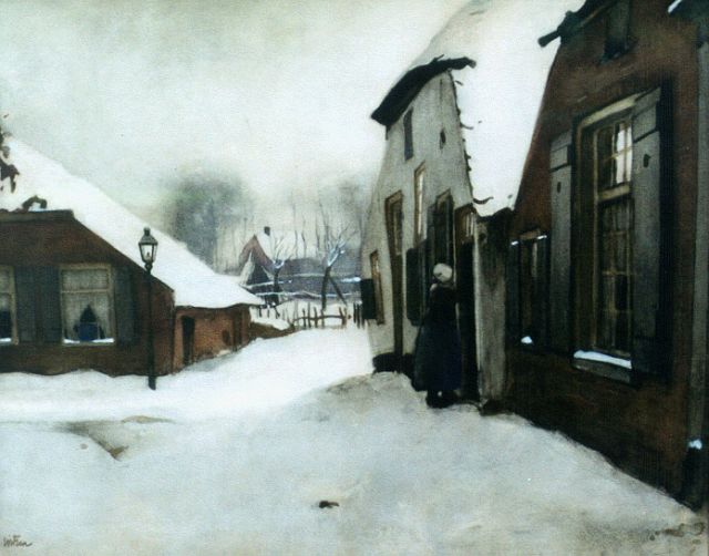 Willem Witsen | Driehoek te Ede, aquarel op papier, 46,4 x 58,2 cm, gesigneerd l.o. en te dateren ca. 1897