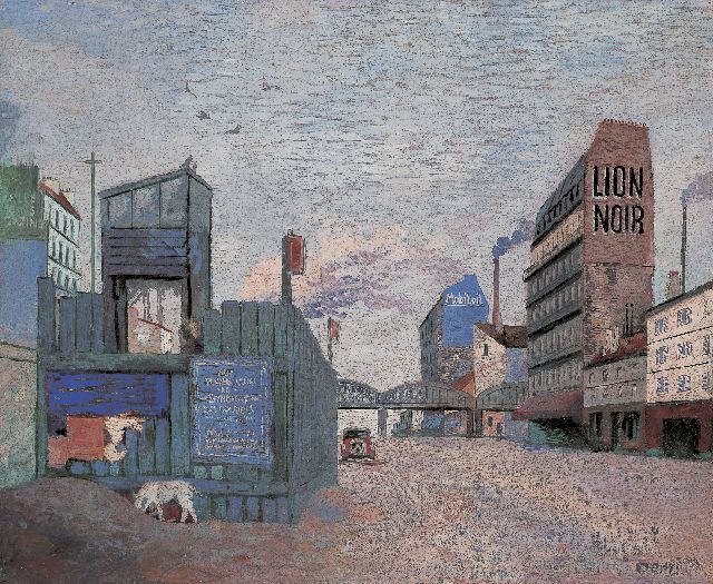 Wim Oepts | Lion Noir, Parijs, olieverf op doek, 38,1 x 46,1 cm, gesigneerd r.o. en gedateerd '35