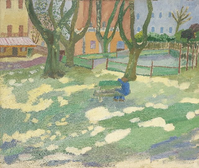 Wim Oepts | Stadspark, Zuid-Frankrijk, olieverf op doek, 46,1 x 54,9 cm, gesigneerd verso en te dateren ca. 1940