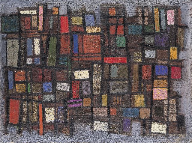Will Leewens | Compositie, 57,2 x 76,4 cm, gesigneerd m.o. en gedateerd '57