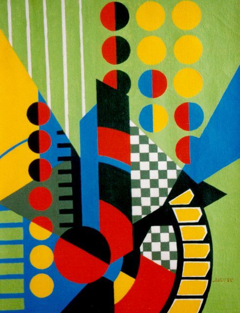 Jack Justice | Tower, tempera op doek, 45,8 x 35,9 cm, gesigneerd r.o. en gedateerd 9/2/1964