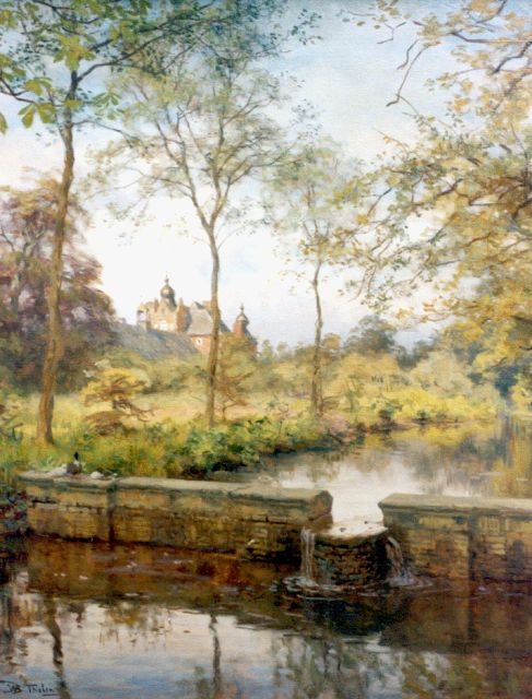 Willem Bastiaan Tholen | De beek bij Huize Cannenburgh, olieverf op doek, 76,3 x 60,3 cm, gesigneerd l.o.