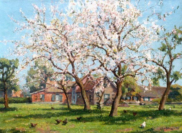 Gerbrand Frederik van Schagen | Boomgaard in bloei, olieverf op doek, 59,5 x 79,0 cm, gesigneerd r.o. en gedateerd 1939