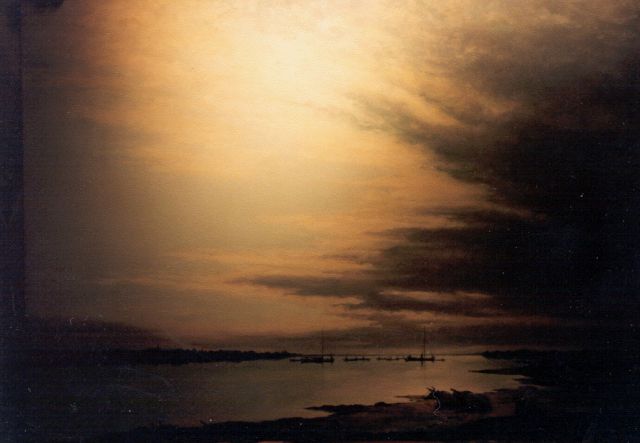 Jan Voerman sr. | Gezicht op de Ijssel, olieverf op paneel, 53,3 x 74,3 cm