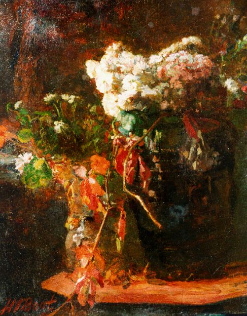 Henri Frédéric Boot | Bloemstilleven, olieverf op doek, 50,3 x 40,3 cm, gesigneerd l.o.