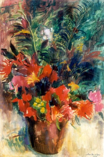Jan ten Have | Bloemstilleven, olieverf op doek, 90,2 x 60,2 cm, gesigneerd r.o. en gedateerd 1974