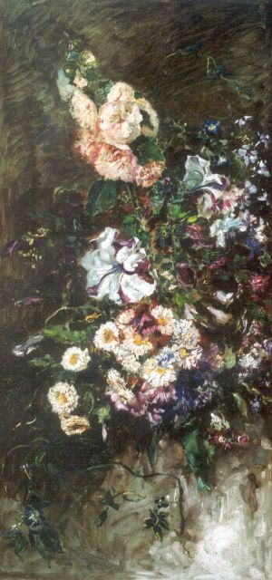 Albert Roelofs | Zomerboeket, olieverf op paneel, 92,6 x 45,8 cm