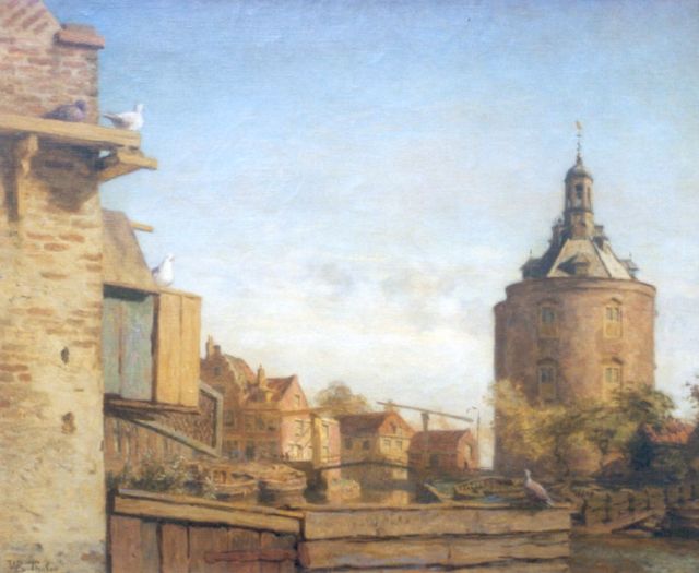 Willem Bastiaan Tholen | Enkhuizen, olieverf op doek, 66,1 x 80,4 cm, gesigneerd l.o.