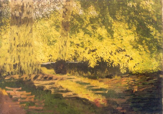 Reinier Sybrand Bakels | Uur voor zonsondergang, olieverf op doek, 38,6 x 52,5 cm, gedateerd 1904