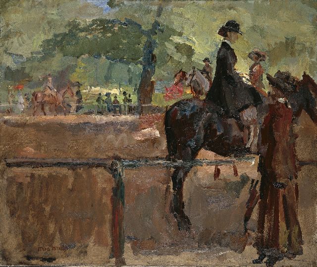 Isaac Israels | Amazone in Hyde Park, Londen, olieverf op doek, 63,8 x 76,2 cm, gesigneerd l.o. en te dateren ca. 1913-1914