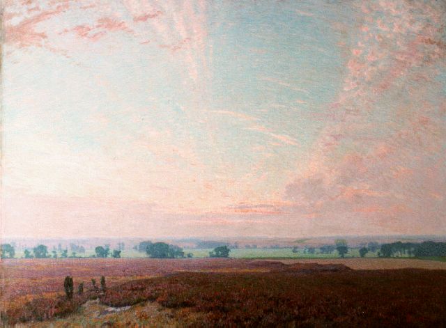 Johan Meijer | Avond, olieverf op doek, 115,0 x 155,0 cm, gesigneerd r.o.