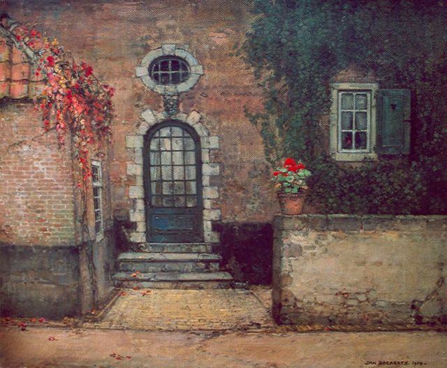 Jan Bogaerts | Gezicht op een huis, olieverf op doek, 40,6 x 50,5 cm, gesigneerd r.o. en gedateerd 1934
