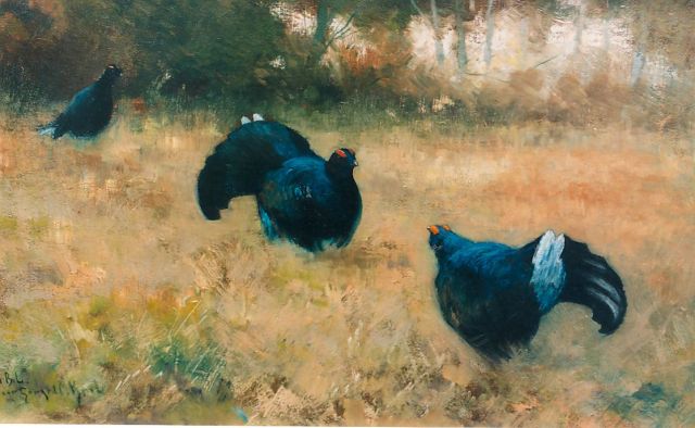 Gerard Krol | Korhoenen, 36,7 x 57,8 cm, gesigneerd l.o.