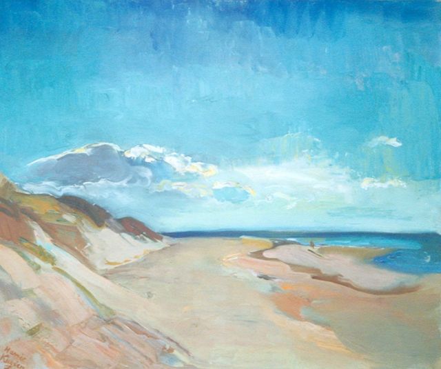 Harrie Kuijten | Strand, olieverf op doek, 54,3 x 65,3 cm, gesigneerd l.o. en te dateren 1930-1937