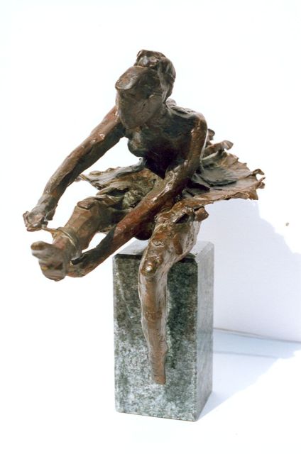Freddy van Dyck | Ballerina, brons, 27,0 cm, gesigneerd met initialen