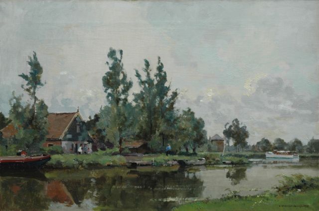 Cornelis Vreedenburgh | De Hoef aan de Kromme Mijdrecht, olieverf op doek, 40,3 x 60,4 cm, gesigneerd r.o. en gedateerd 1936