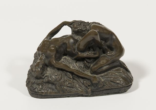 Jef Lambeaux | Liefdespaar, brons, 7,4 x 11,5 cm, gesigneerd op basis en te dateren ca. 1890