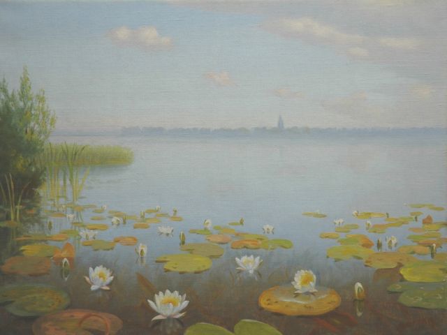 Dirk Smorenberg | Loosdrecht, olieverf op doek, 40,3 x 53,0 cm, gesigneerd r.o. en gedateerd 1953 verso