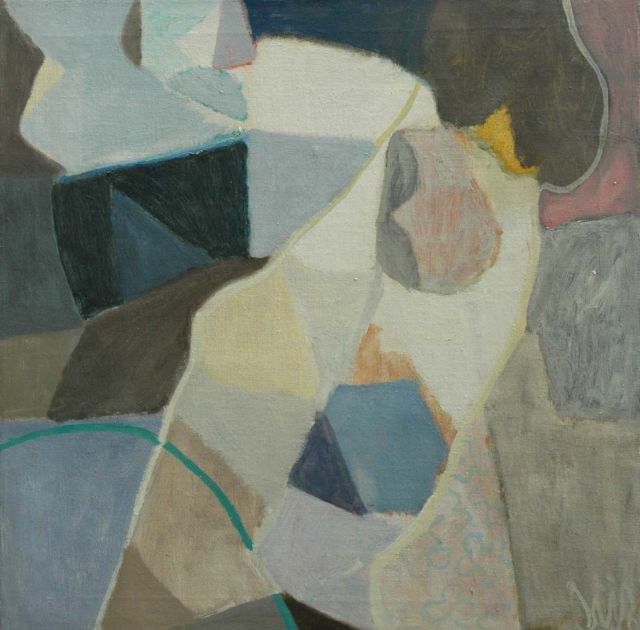 Gijs Gijsbers | Compositie X '68, olieverf op doek, 62,0 x 62,0 cm, gesigneerd r.o. en gedateerd ('68) ?