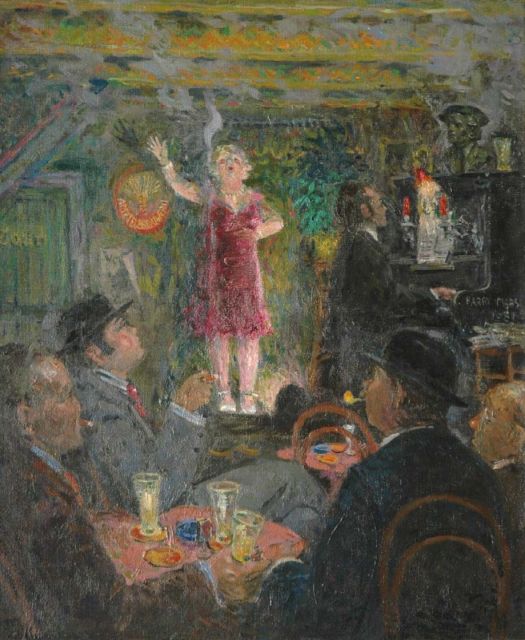 Harry Maas | De Soubrette, olieverf op doek, 60,1 x 50,0 cm, gesigneerd r.m. en gedateerd 1981