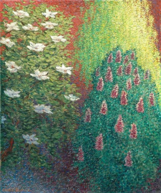 Chris Beekman | Bij ondergaande zon, olieverf op doek, 54,3 x 45,5 cm, gesigneerd l.o.